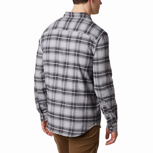 Columbia Camisas Casuales Cornell Woods™ Flannel Hombre Grises (720NXTDGC)